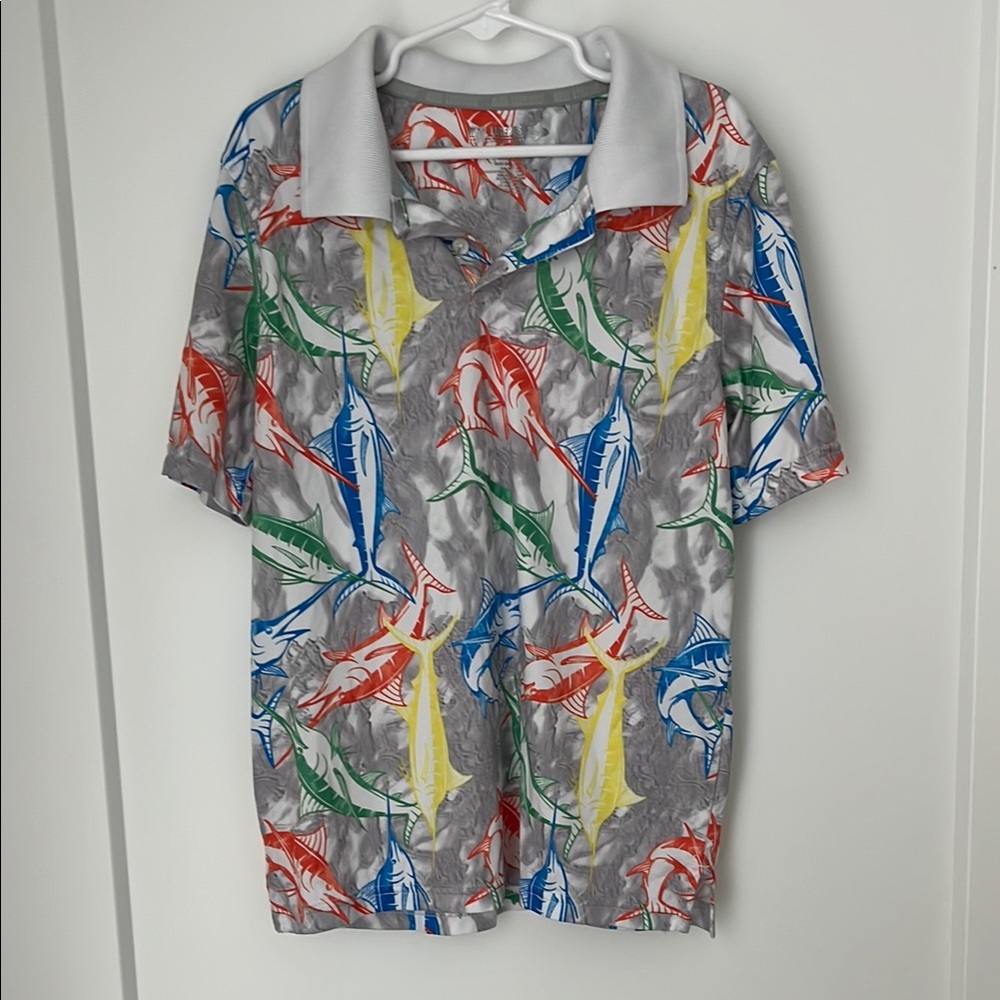 Boys Reel Legends Performance Polo Shirt Size Small